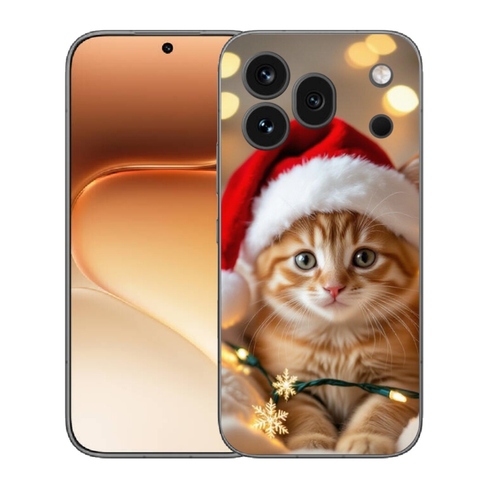 mmCase gél tok az Honor 600 Pro-hoz – karácsonyi cica