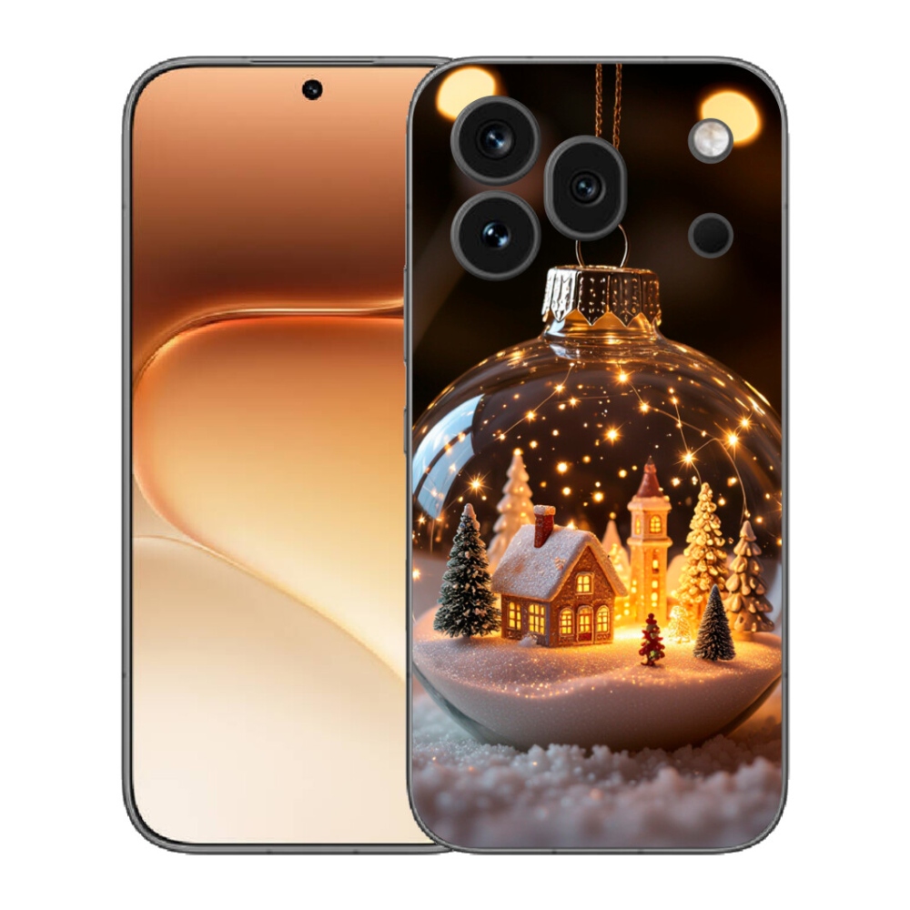 mmCase gél tok az Honor 600 Pro-hoz – karácsonyi gömb 3