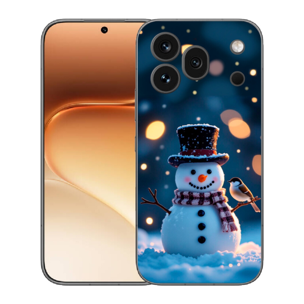 mmCase gél tok az Honor 600 Pro-hoz – karácsonyi hóember