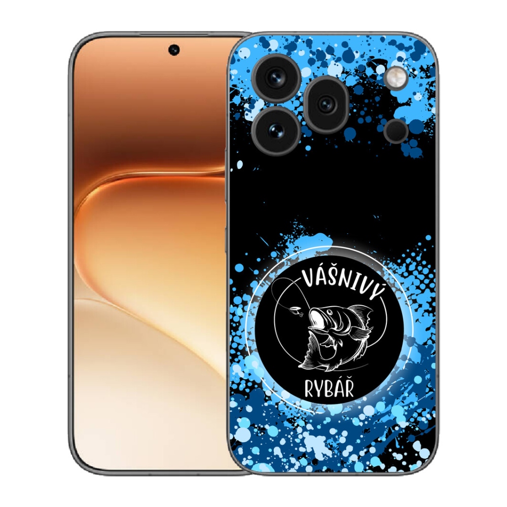 mmCase gél tok az Honor 600 Pro-hoz – szenvedélyes horgász, fekete háttér