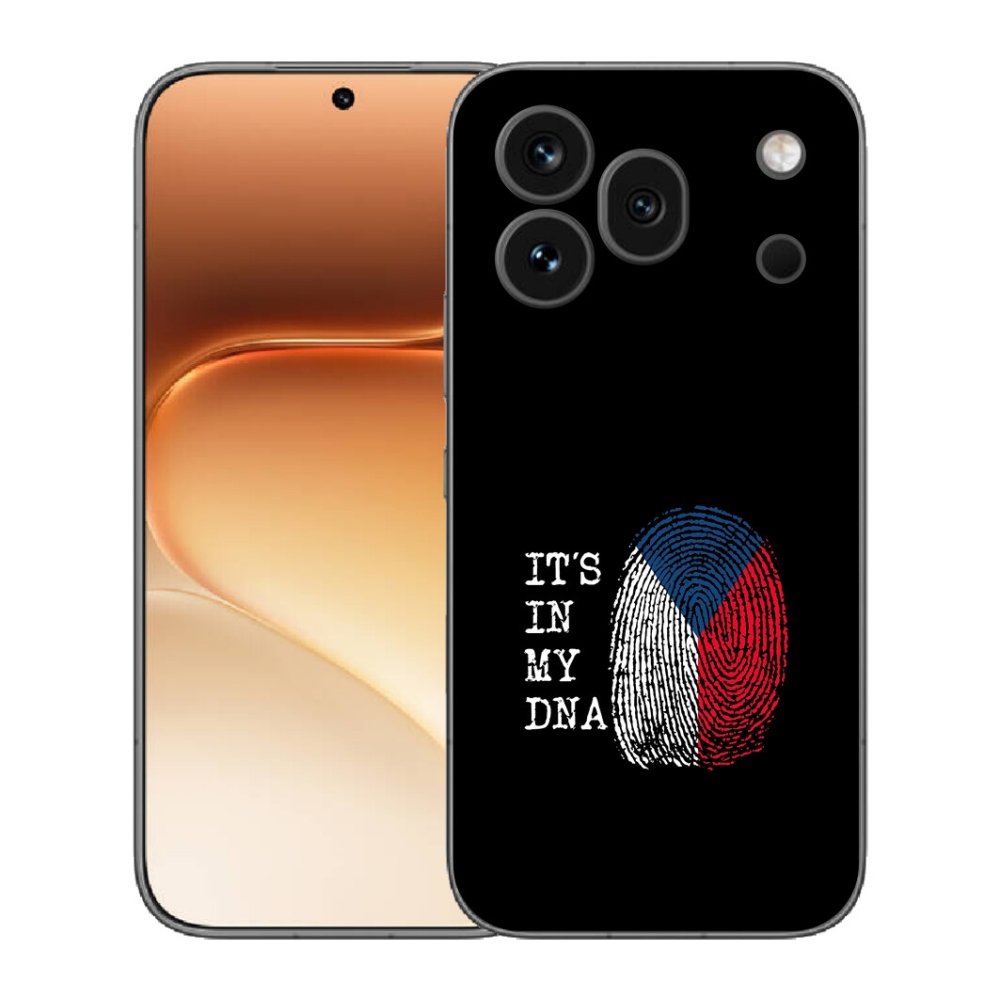 mmCase gél tok az Honor 600 Pro-hoz – zászló, ujjlenyomat, fekete háttér