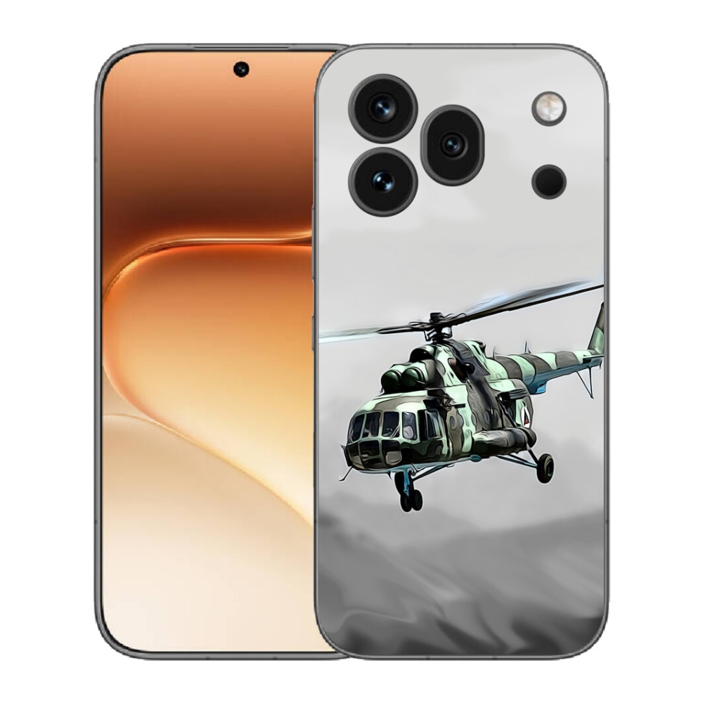 mmCase gél tok az Honor 600 Pro-hoz – katonai helikopter