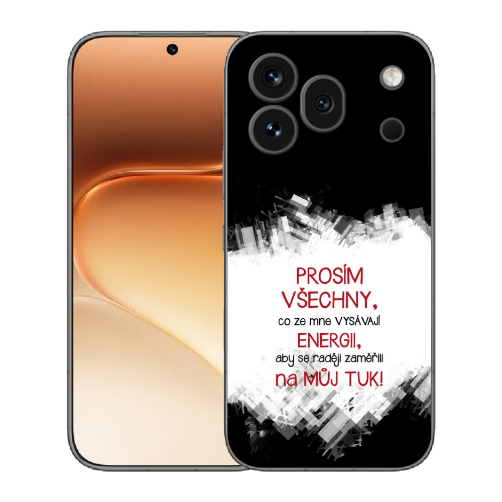 mmCase gél tok az Honor 600 Pro-hoz – vicces felirattal, 1 db, piros