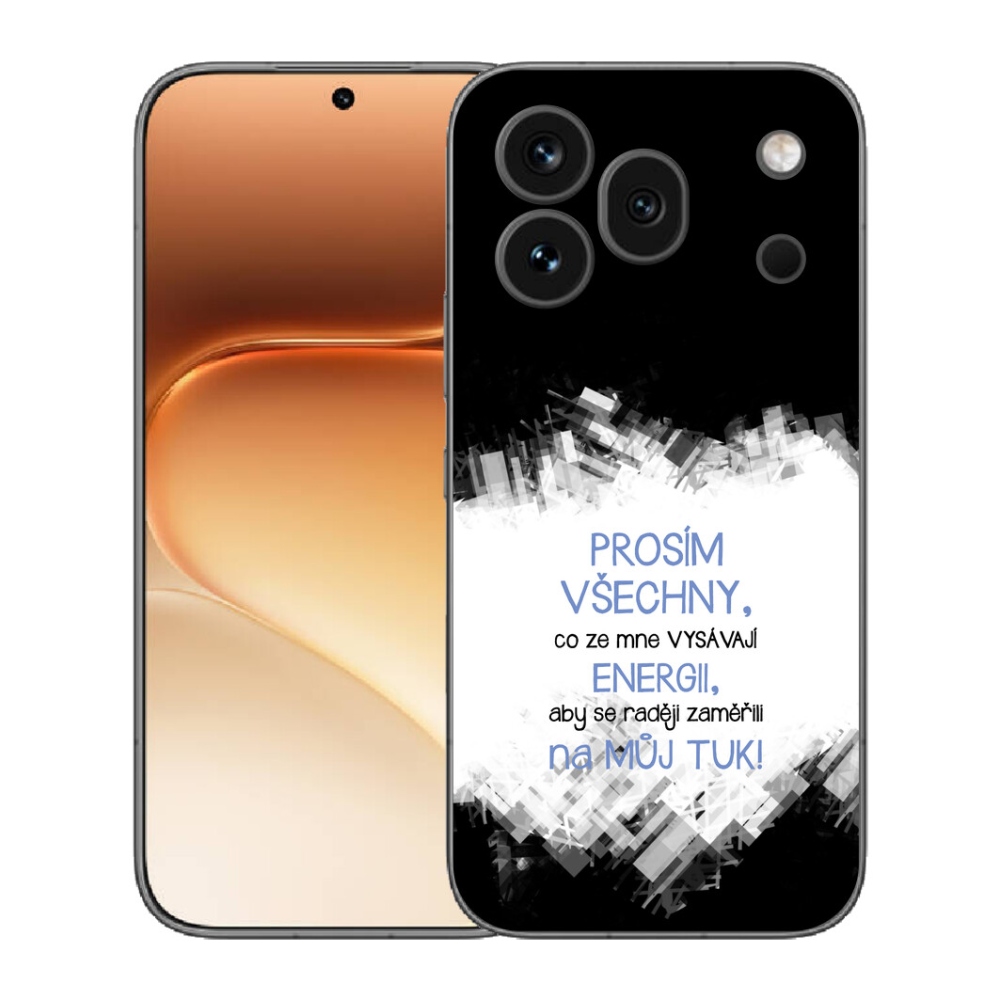 mmCase gél tok az Honor 600 Pro-hoz – vicces felirattal, 1 db, kék