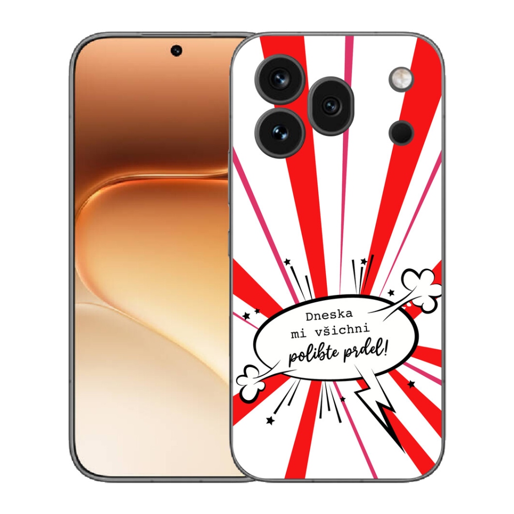 mmCase gél tok az Honor 600 Pro-hoz – vicces felirat, 15 fehér háttér
