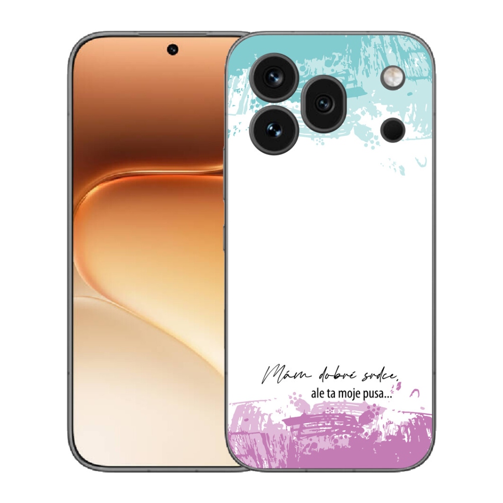 mmCase gél tok az Honor 600 Pro-hoz – vicces felirat, 3 fehér háttér