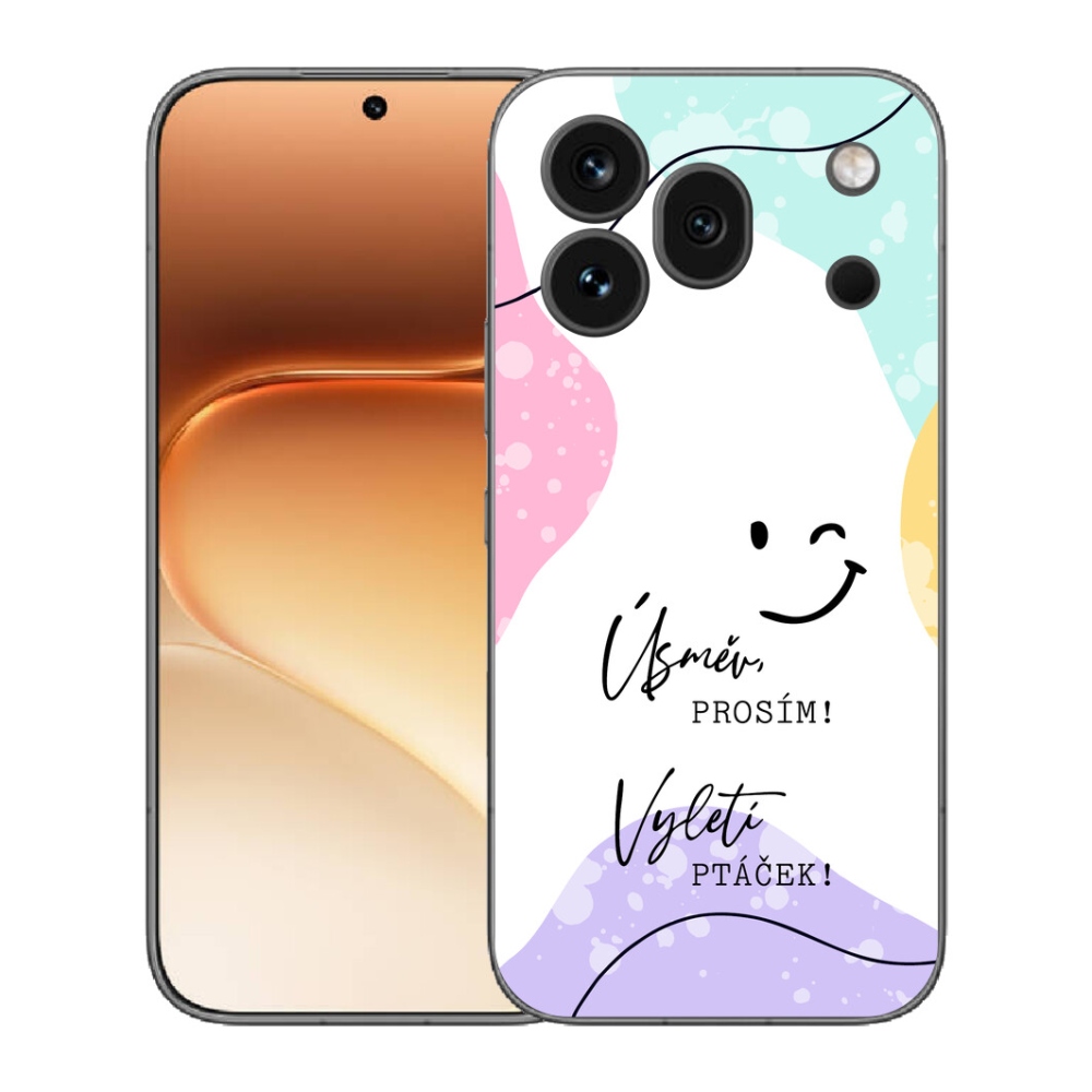 mmCase gélhuzat az Honor 600 Pro-hoz – vicces felirat, 4 fehér háttér