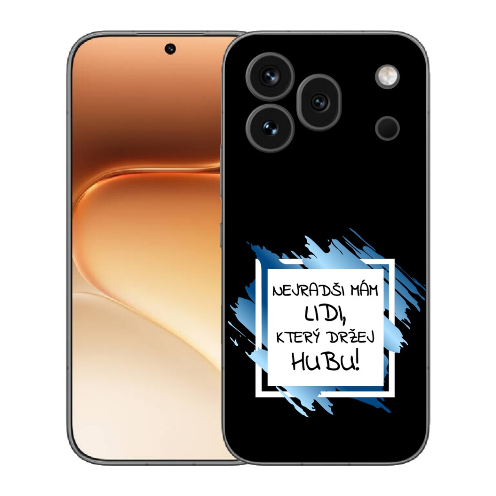 mmCase gél tok az Honor 600 Pro-hoz – vicces felirat, fekete-fehér háttér
