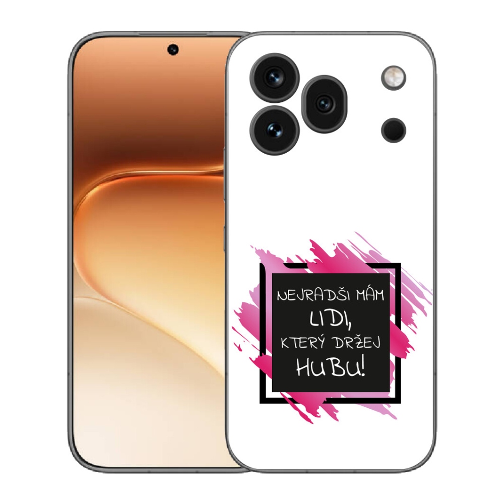 mmCase gélhuzat az Honor 600 Pro-hoz – vicces szöveg, fekete-fehér háttér