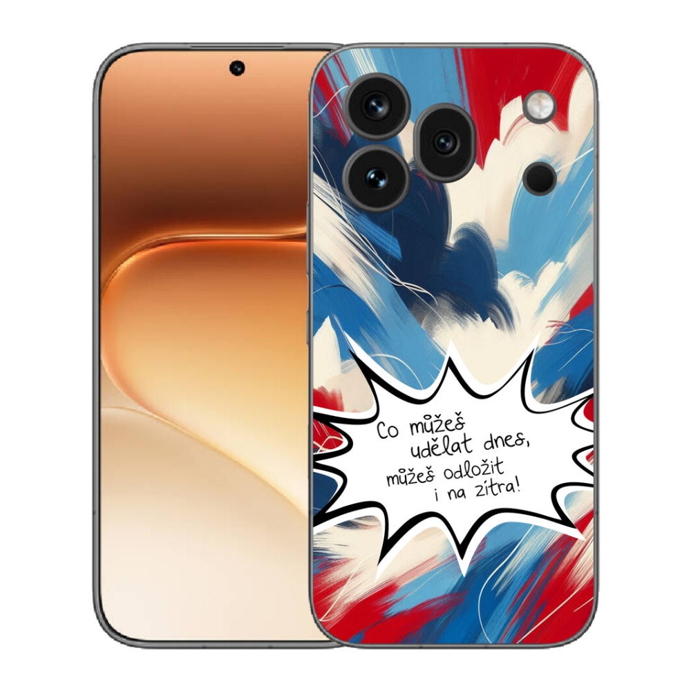 mmCase gél tok az Honor 600 Pro-hoz – vicces felirat, fehér háttér