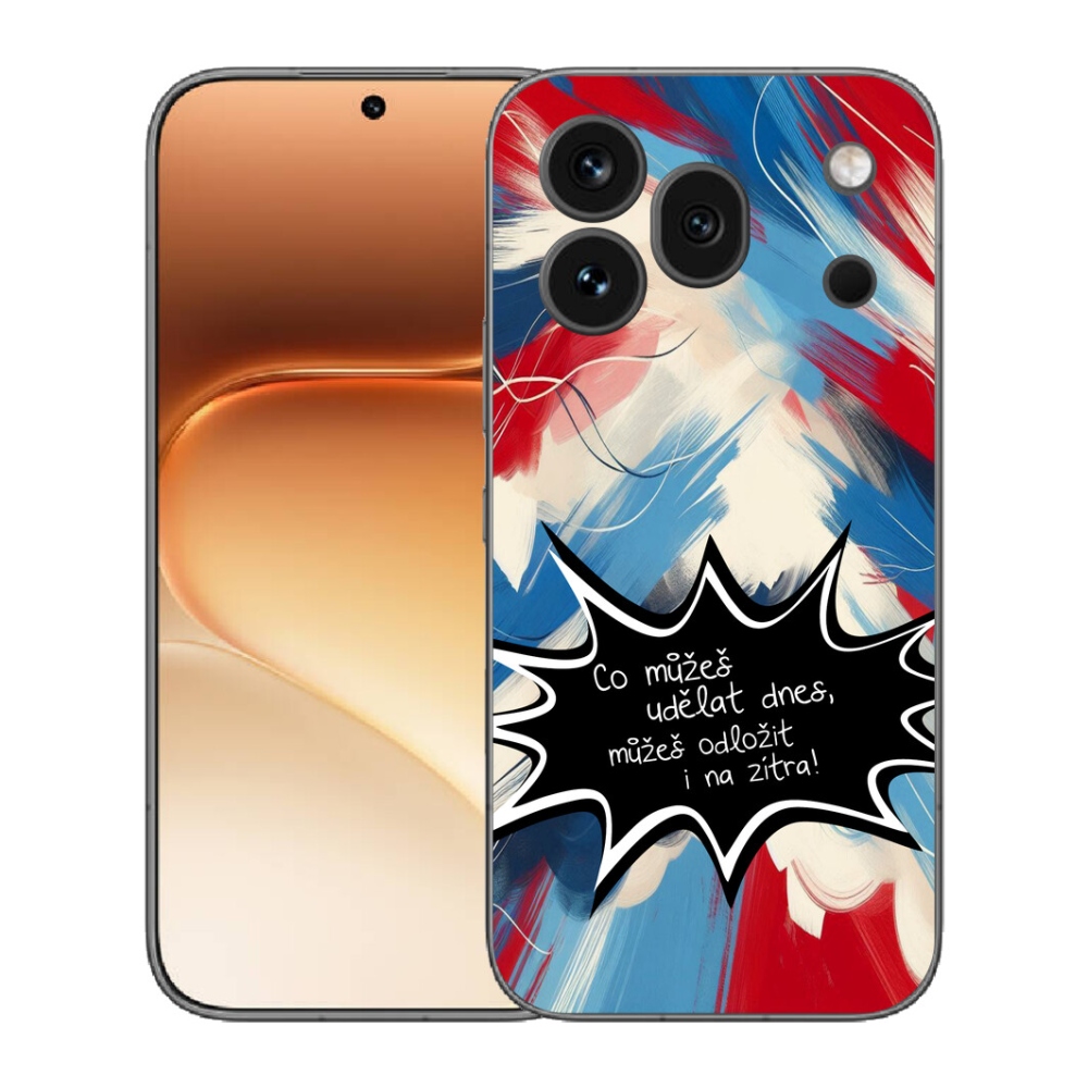 mmCase gél tok az Honor 600 Pro-hoz – vicces felirat, fekete háttér