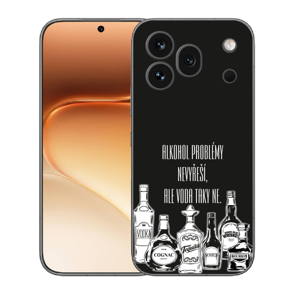mmCase gél tok az Honor 600 Pro-hoz – vicces felirat fekete háttérrel