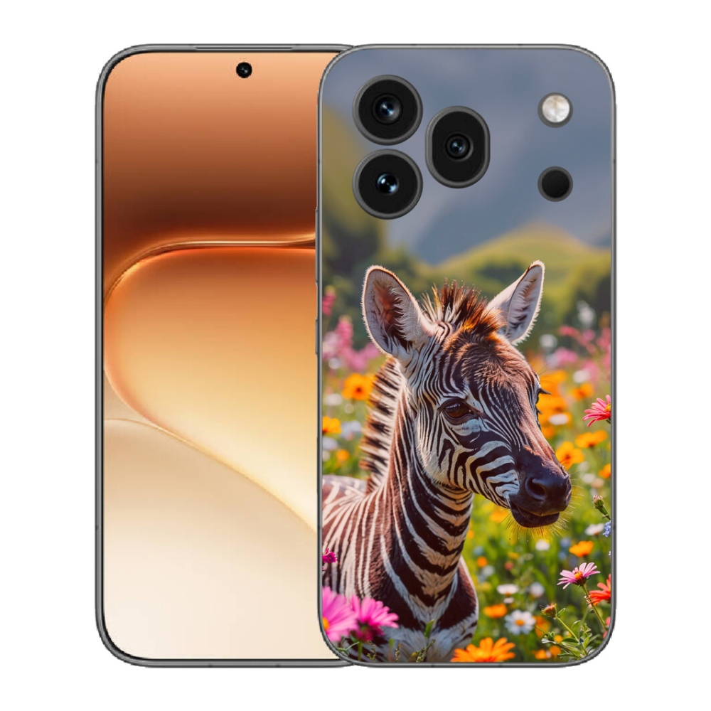mmCase gélhuzat az Honor 600 Pro-hoz – zebra a réten
