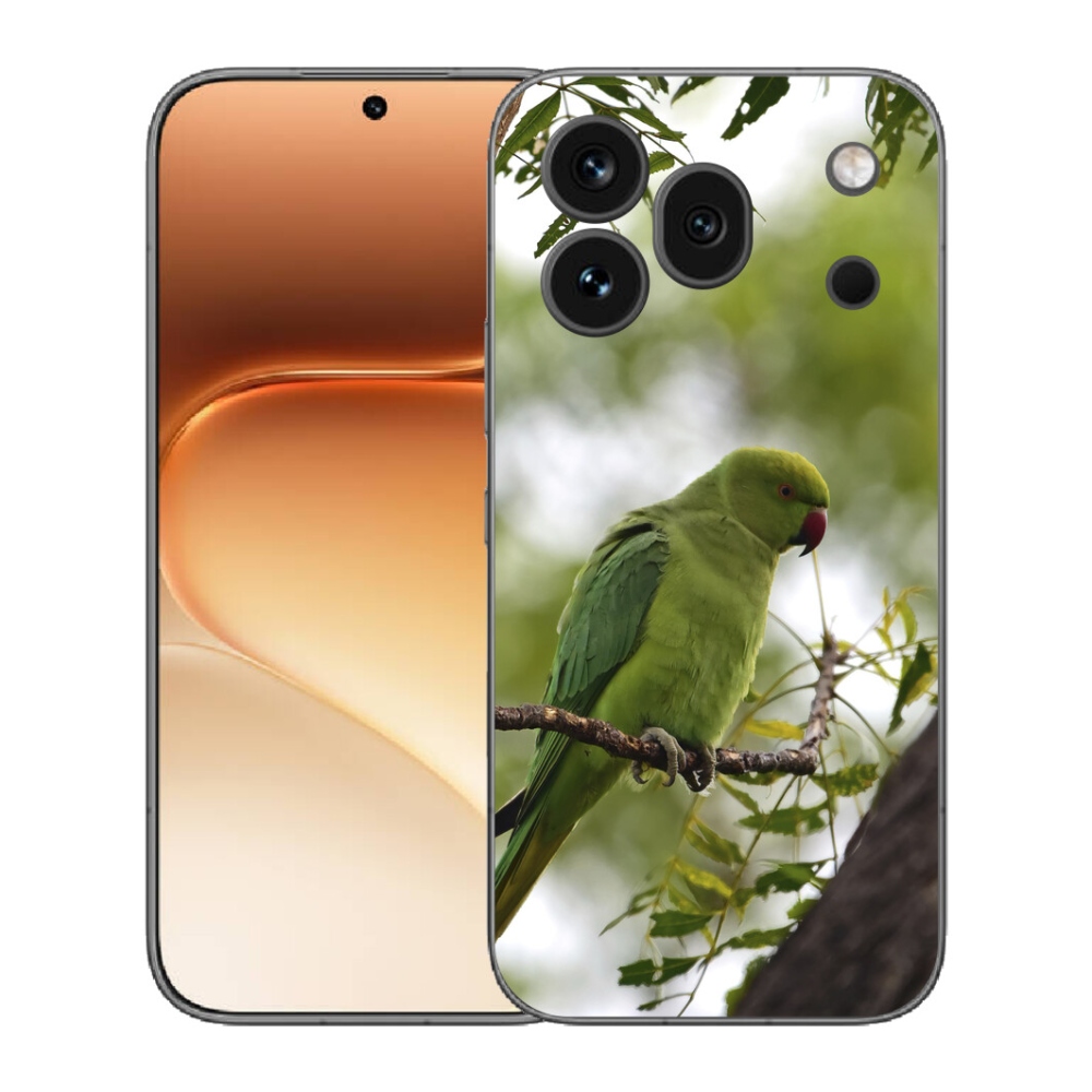 mmCase gél tok az Honor 600 Pro-hoz – zöld papagáj