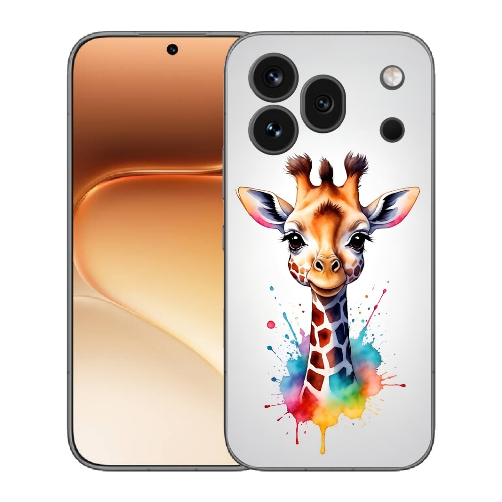 mmCase gél tok az Honor 600 Pro-hoz – zsiráf 1