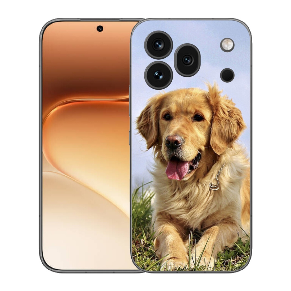 mmCase gél tok az Honor 600 Pro-hoz – arany retriever