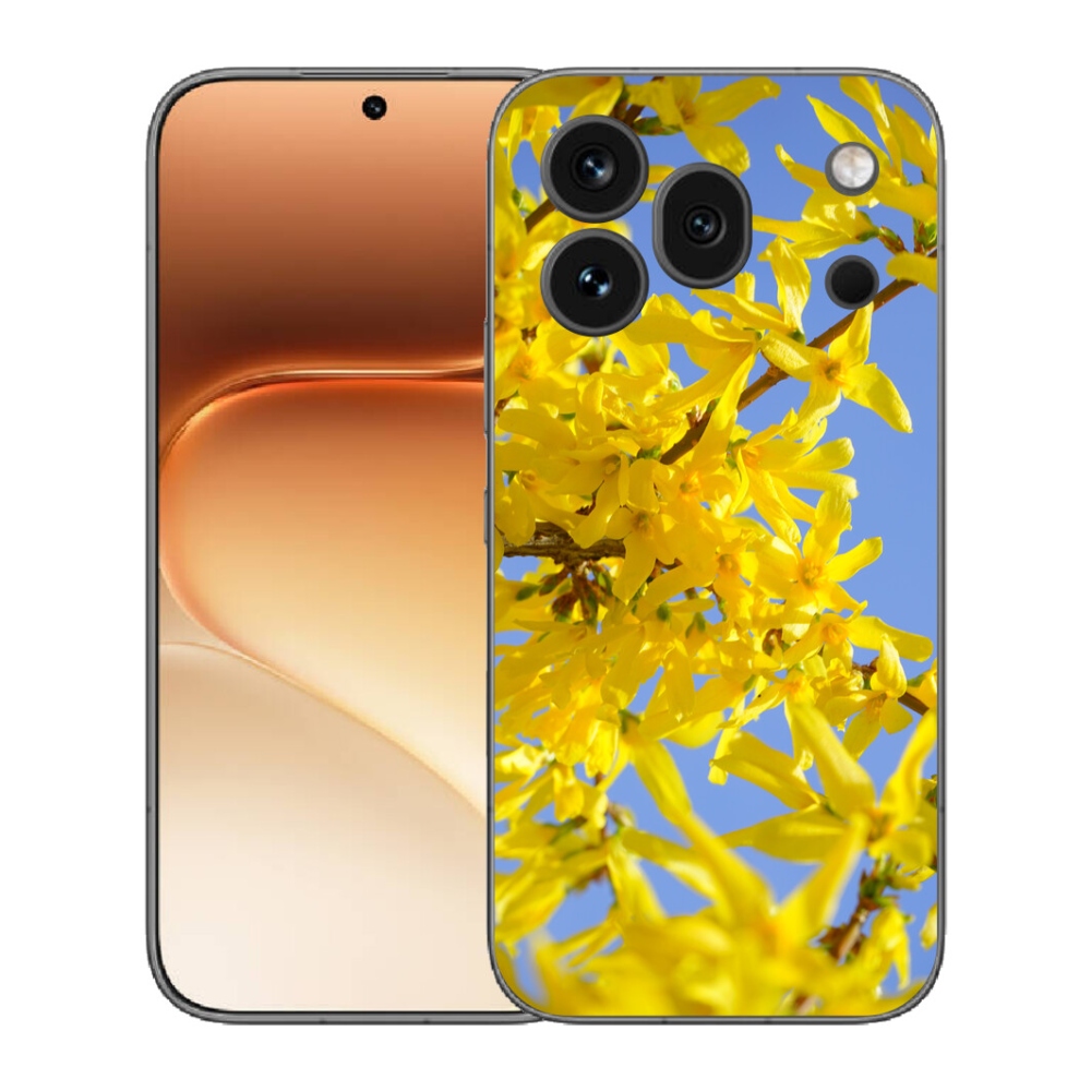mmCase gél tok az Honor 600 Pro-hoz – sárga virágok