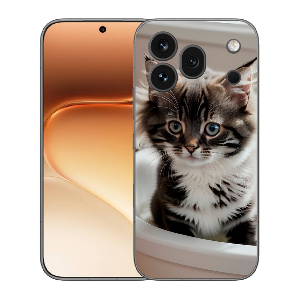 mmCase gél tok az Honor 600 Pro-hoz – kíváncsi cica