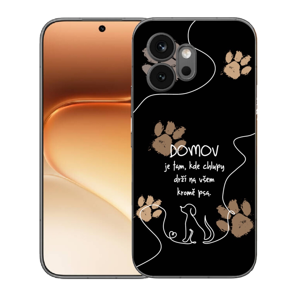 mmCase gél tok az Honor 600-hoz – kutyás motívum, fekete háttér
