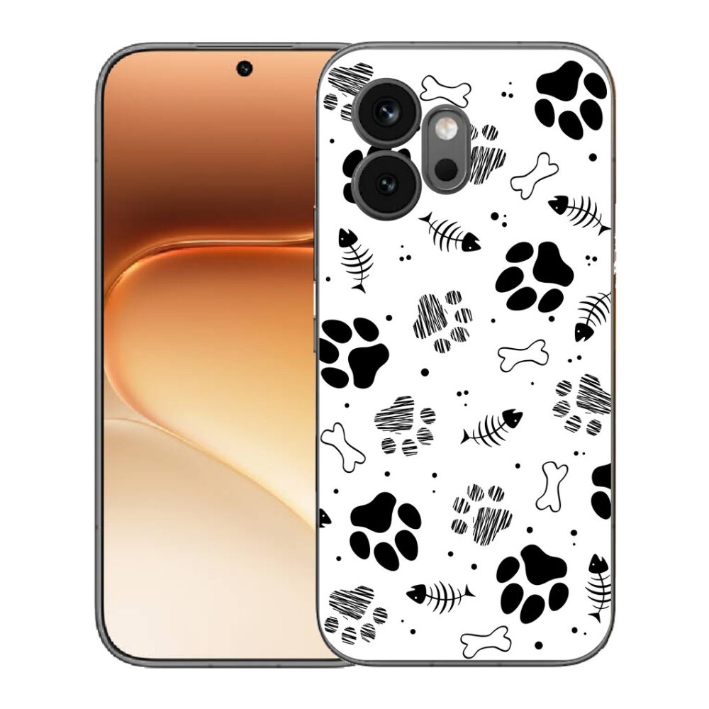 mmCase gél tok az Honor 600-hoz – kutyus mancsok 1