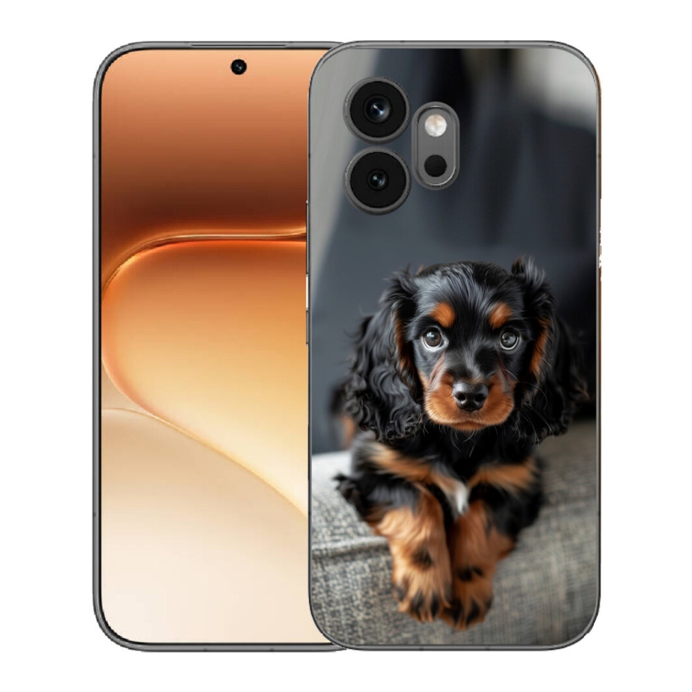mmCase gél tok az Honor 600-hoz – aranyos, hosszúszőrű tacskó