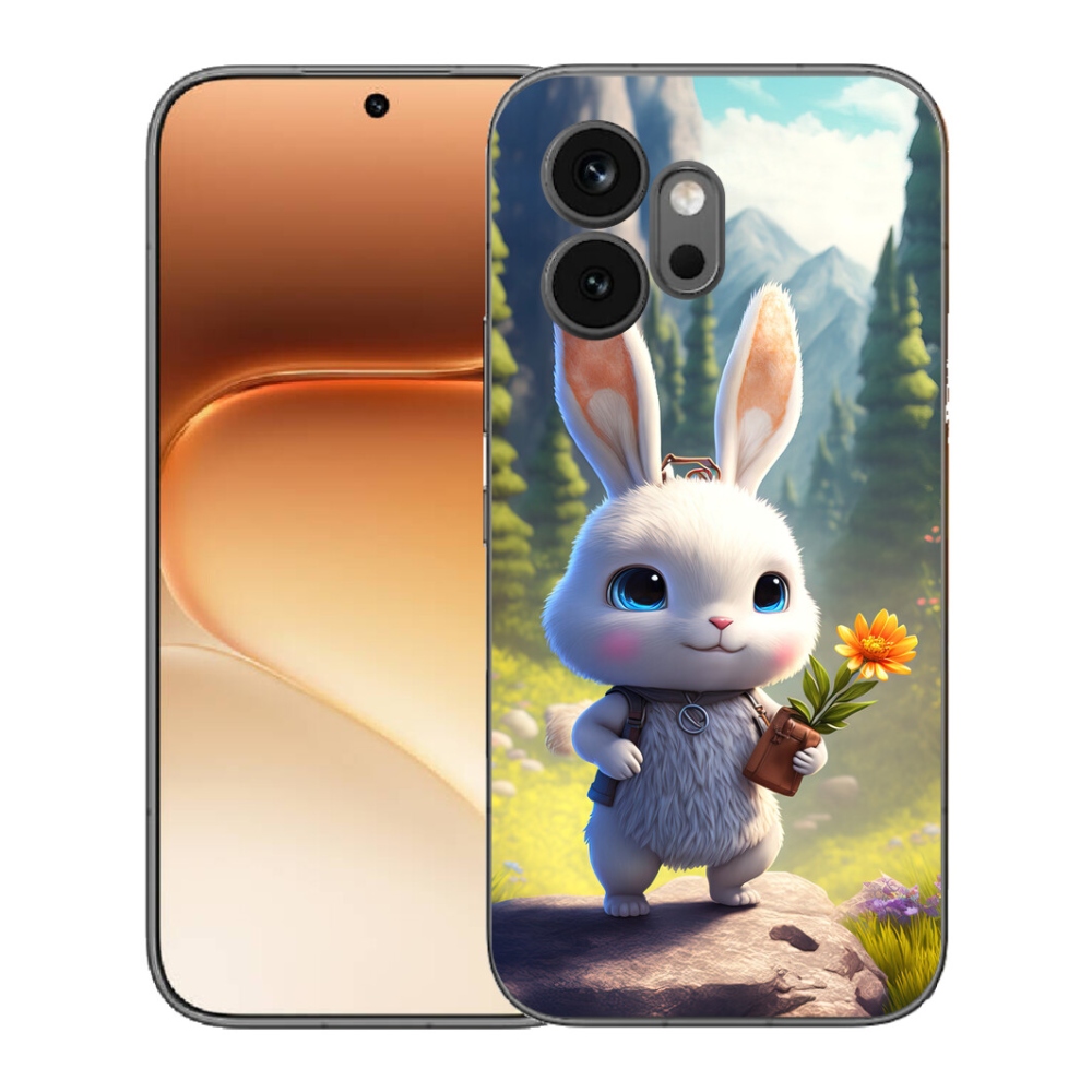 mmCase gél tok az Honor 600-hoz – aranyos nyuszi