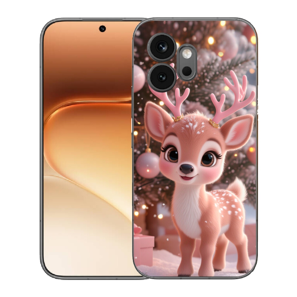 mmCase géltok az Honor 600-hoz – aranyos rénszarvas