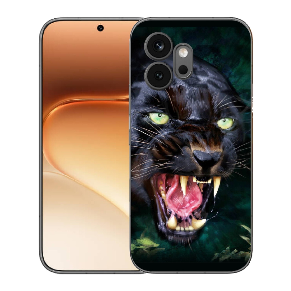 mmCase géltok az Honor 600-hoz – dühös fekete párduc