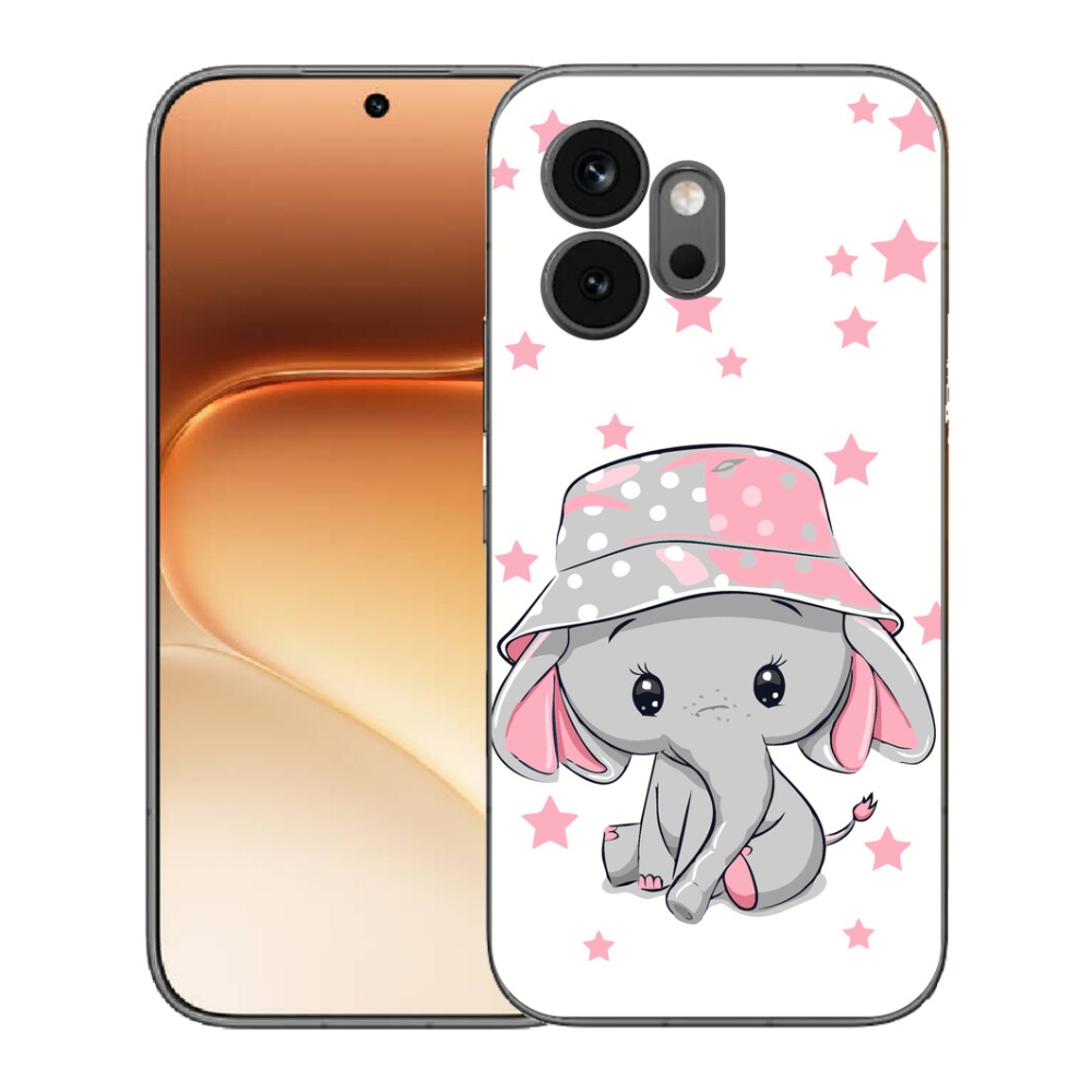mmCase gél tok az Honor 600-hoz – rózsaszín elefánt