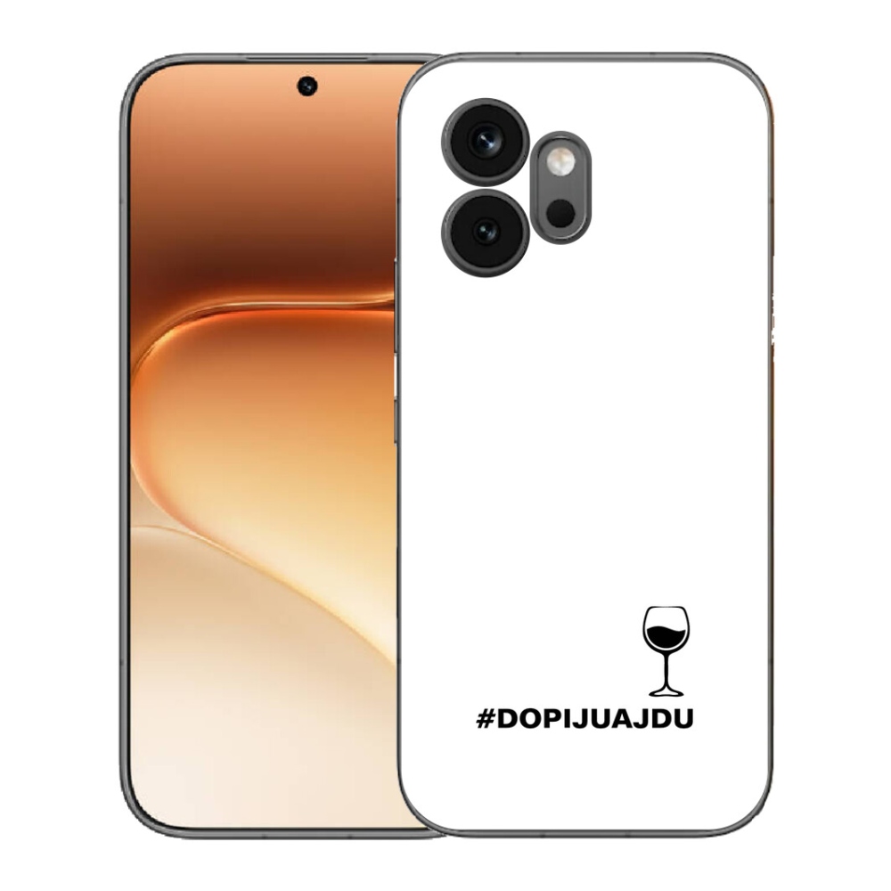 mmCase géltok az Honor 600-hoz – szőlőmotívum fehér háttérrel