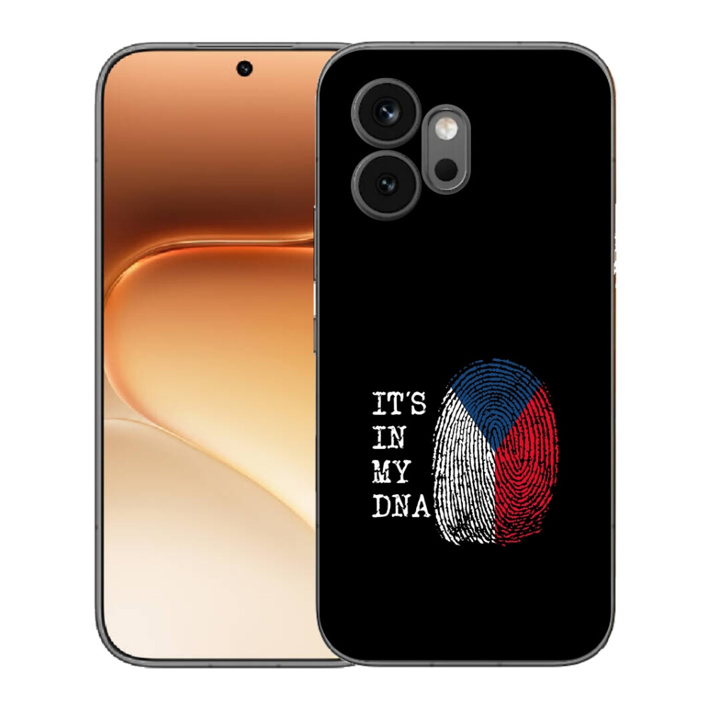 mmCase gél tok az Honor 600-hoz – zászló, ujjlenyomat, fekete háttér