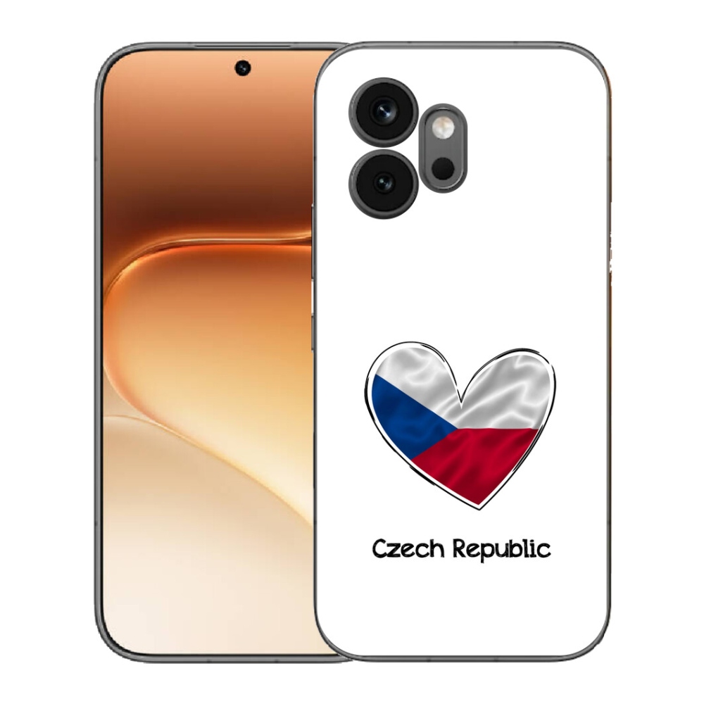 mmCase géltok az Honor 600-hoz – zászló, szív, fehér háttér
