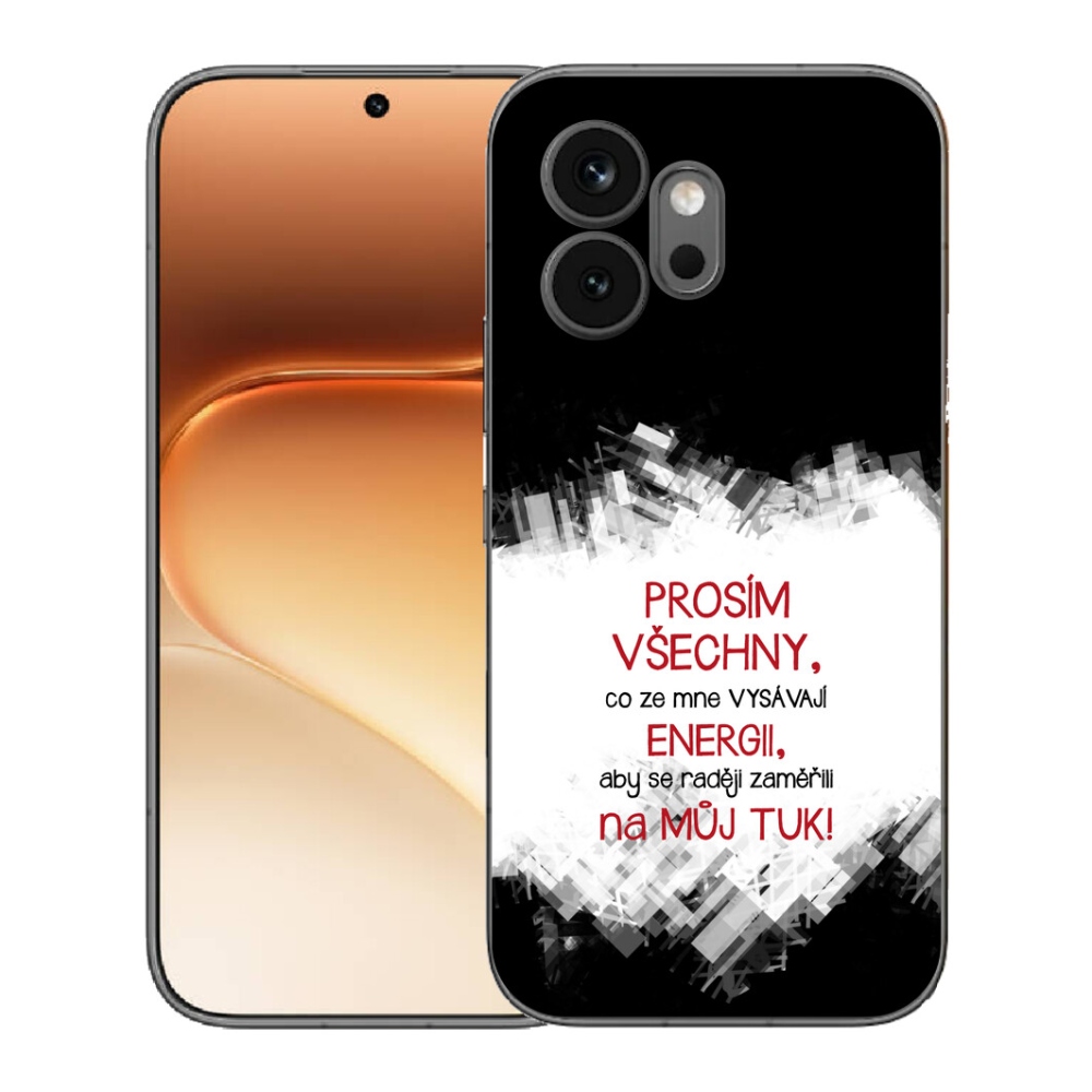mmCase géltok az Honor 600-hoz – vicces felirattal, 1 db, piros