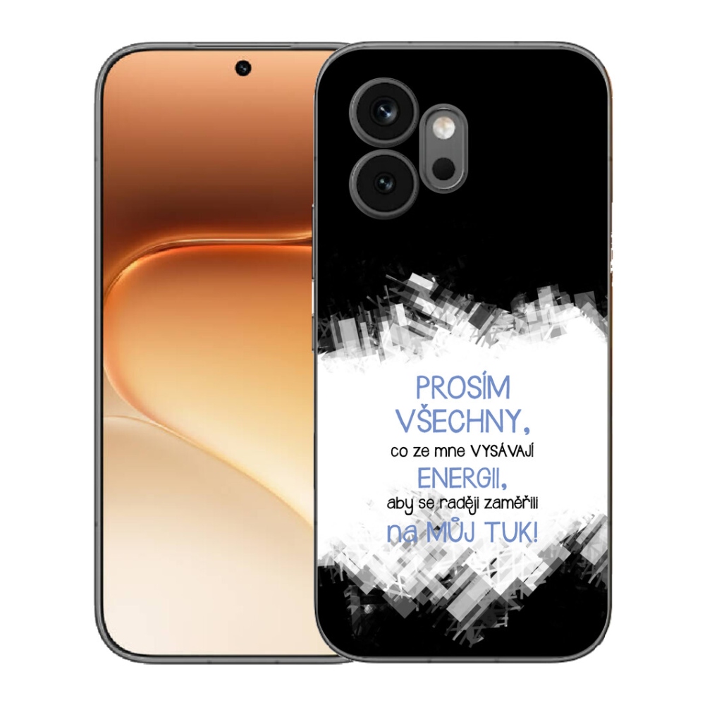mmCase géltok az Honor 600-hoz – vicces felirat, 1 db, kék