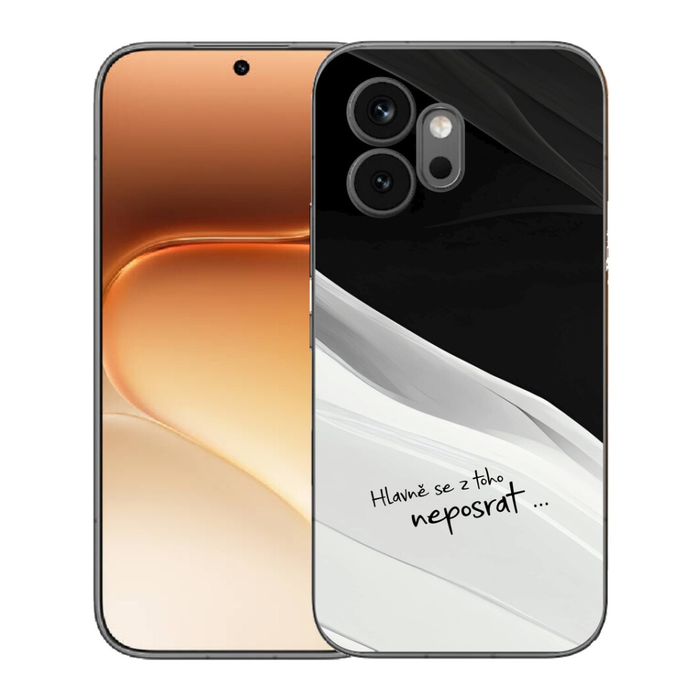 mmCase géltok az Honor 600-hoz – vicces felirat, 13 fekete-fehér háttér