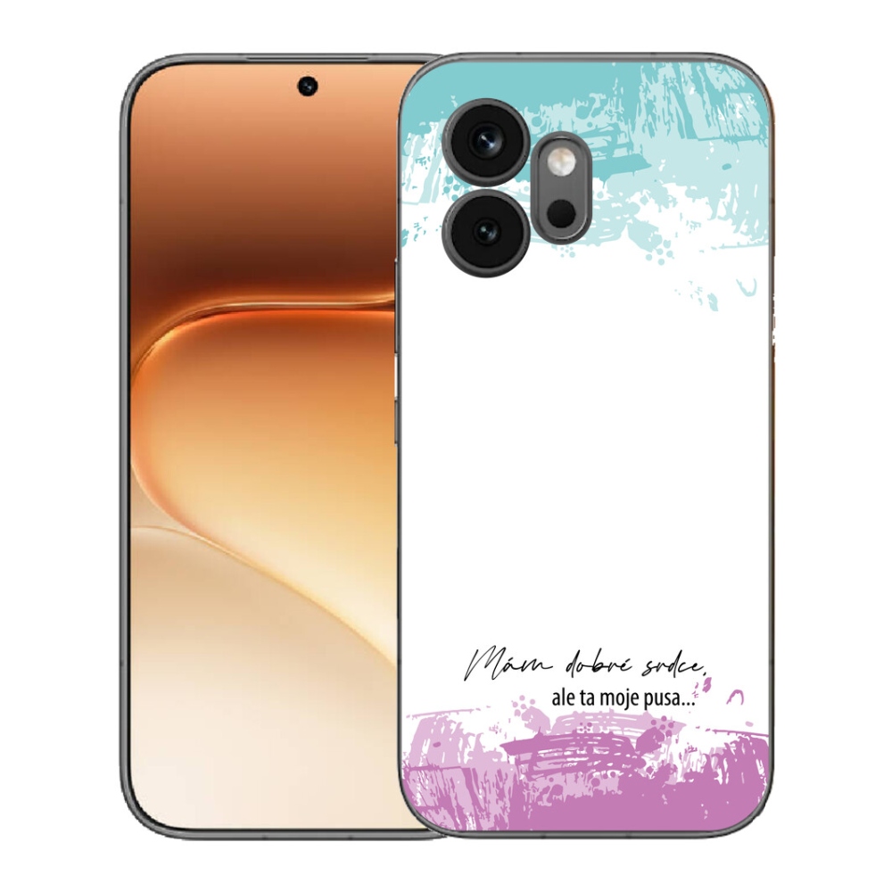 mmCase gél tok az Honor 600-hoz – vicces felirat, 3 fehér háttér