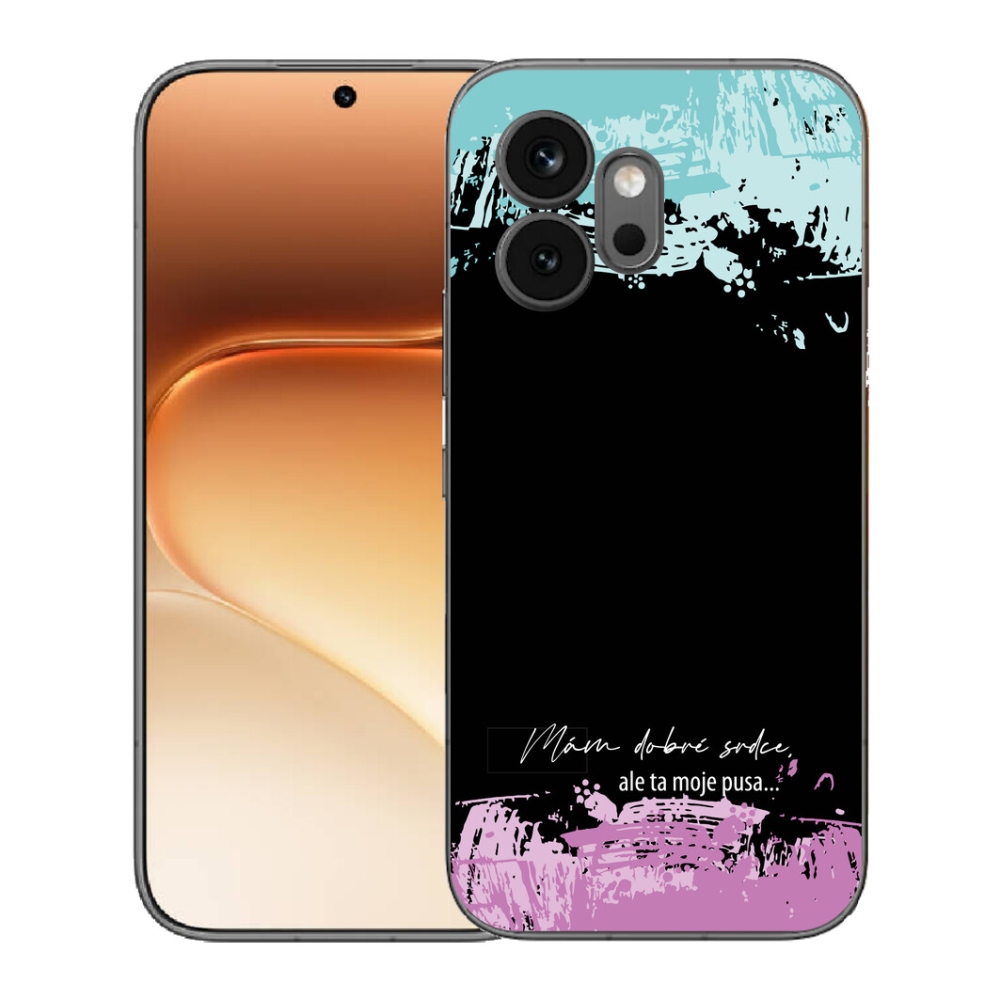 mmCase gél tok az Honor 600-hoz – vicces felirat, 3 fekete háttér