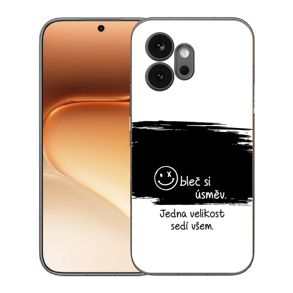 mmCase géltok az Honor 600-hoz – vicces felirat, 8 fekete-fehér háttér