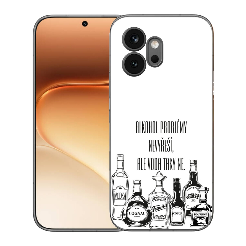 mmCase gél tok az Honor 600-hoz – vicces felirat fehér háttérrel