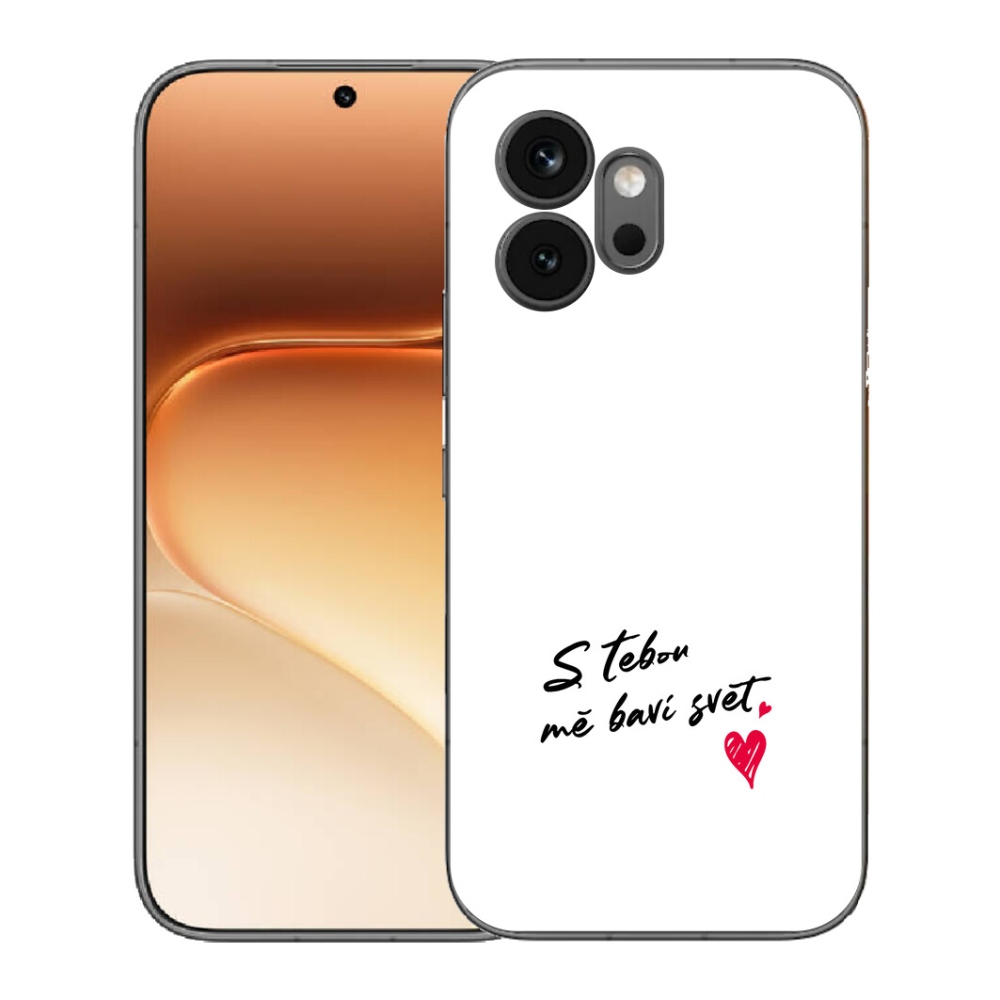 mmCase gél tok az Honor 600-hoz – „Szerelmes” felirat, 1 fehér háttér