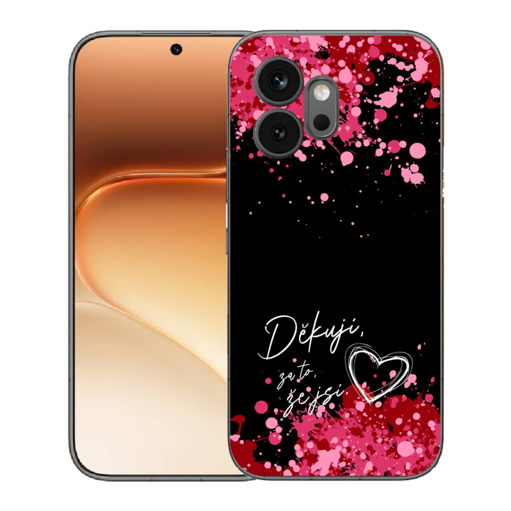mmCase géltok az Honor 600-hoz – „Szerelmes” felirat, 2, fekete háttér