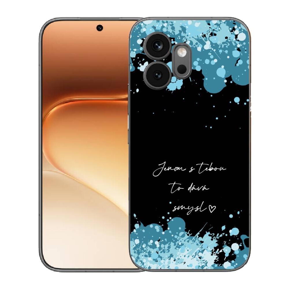 mmCase gél tok az Honor 600-hoz – szerelmes szöveg fekete háttérrel