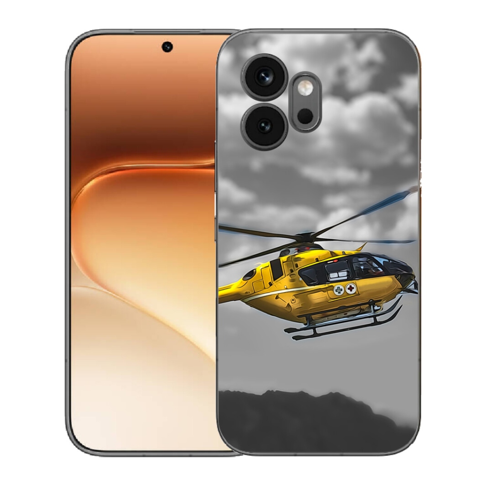 mmCase géltok az Honor 600-hoz – sárga helikopter