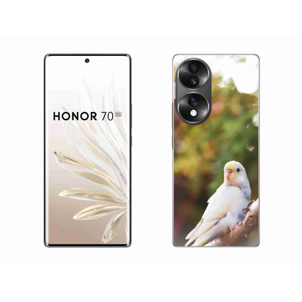 Zselés borítás mmCase a Honor 70-hez - andulka fehér