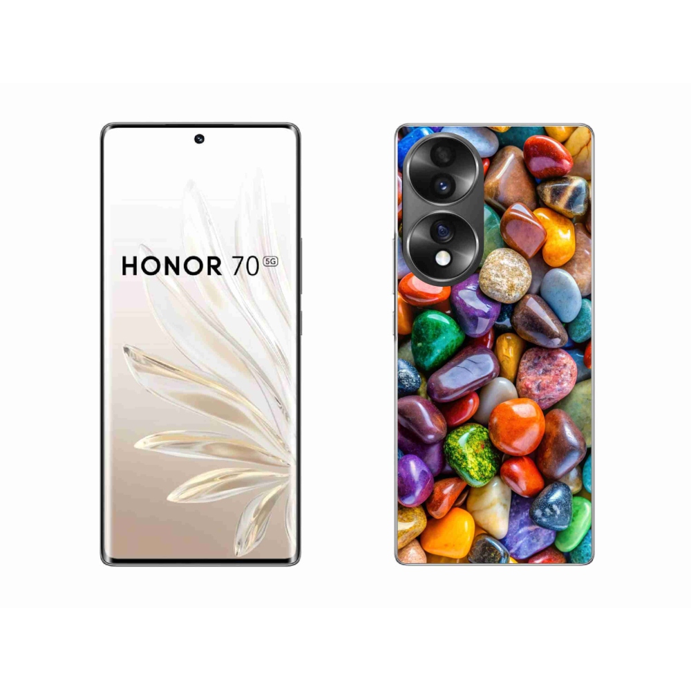 Gél borítás mmCase for Honor 70 - színes strasszkövek