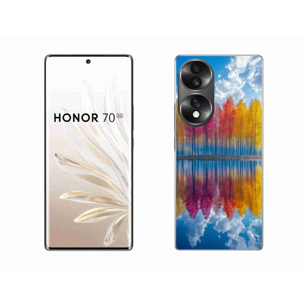 Zselés borítás mmCase a Honor 70-hez - színes fák