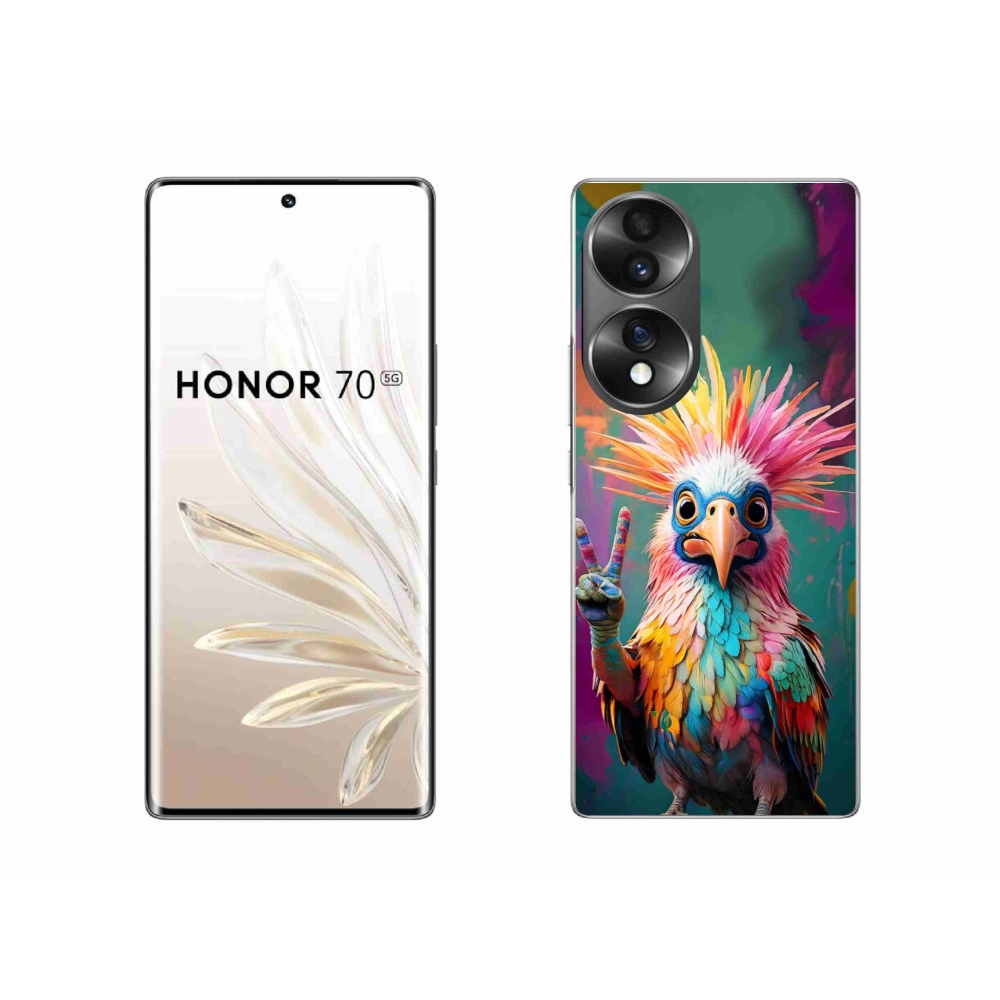 Zselés borító mmCase a Honor 70-hez - színes lázadó