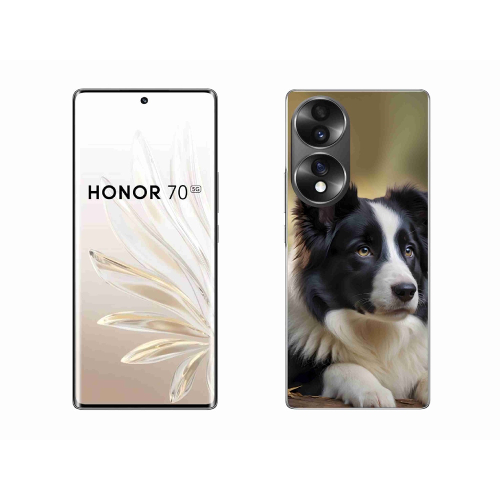 Zselés borítás mmCase a Honor 70 - border collie 2 számára