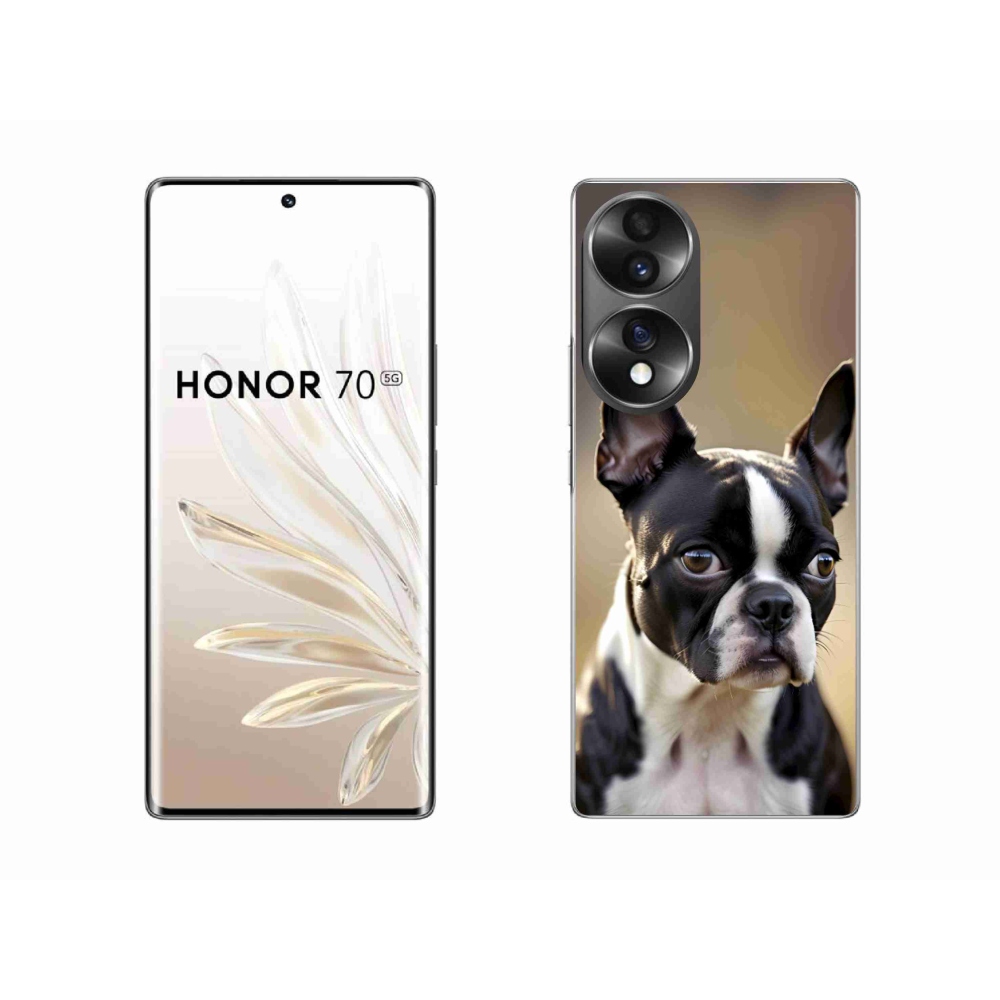 Zselés borítás mmCase a Honor 70-hez - Boston Terrier