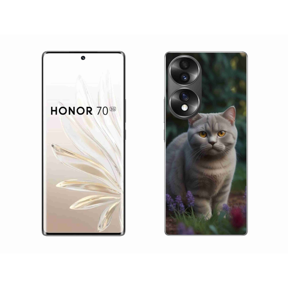 Zselés borítás mmCase a Honor 70-hez - Brit macska